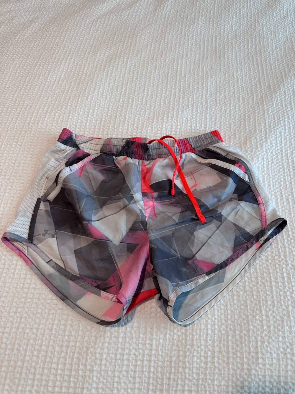 Women’s Under Armour Running Shorts in Gray and Pink